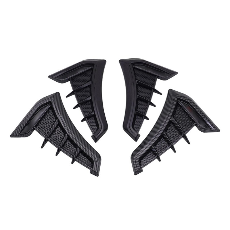 1Pair Car Side Air Wing Vents Front Sticker Trim Cover Case Universals