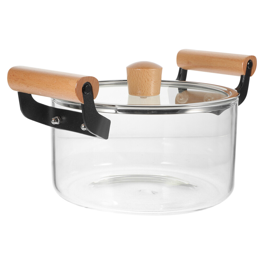 Clear Cooking Pots Glass Cookware Gooseneck Kettle Soup Home Use