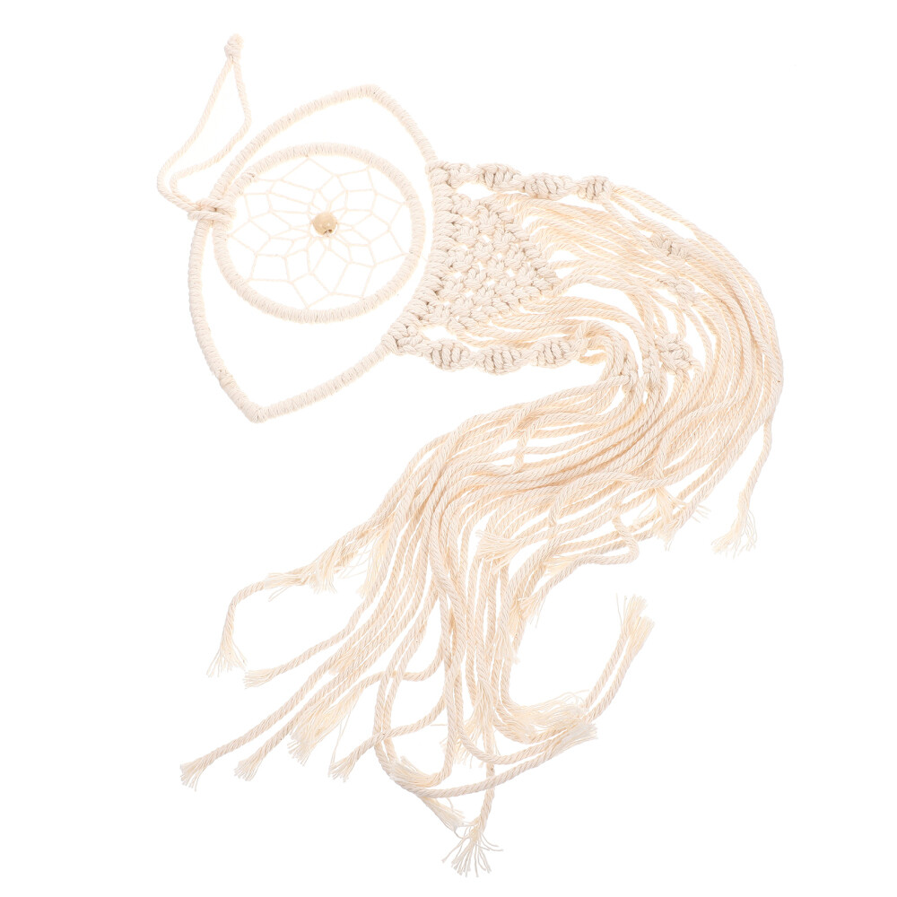 Macrame Dream Catcher Wall Art Hanging Decor Hand- Woven Wall Hanging