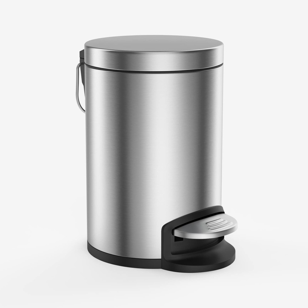 Small Trash Can with Lid for Bathroom,Bedroom,Office,Mini Garbage can with Fo...
