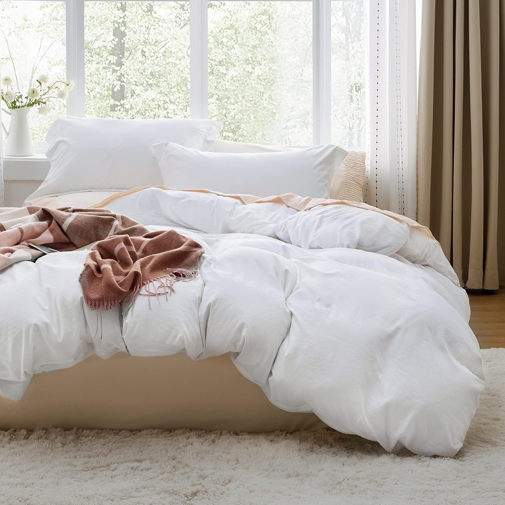 Bedsure White Duvet Cover Queen (90