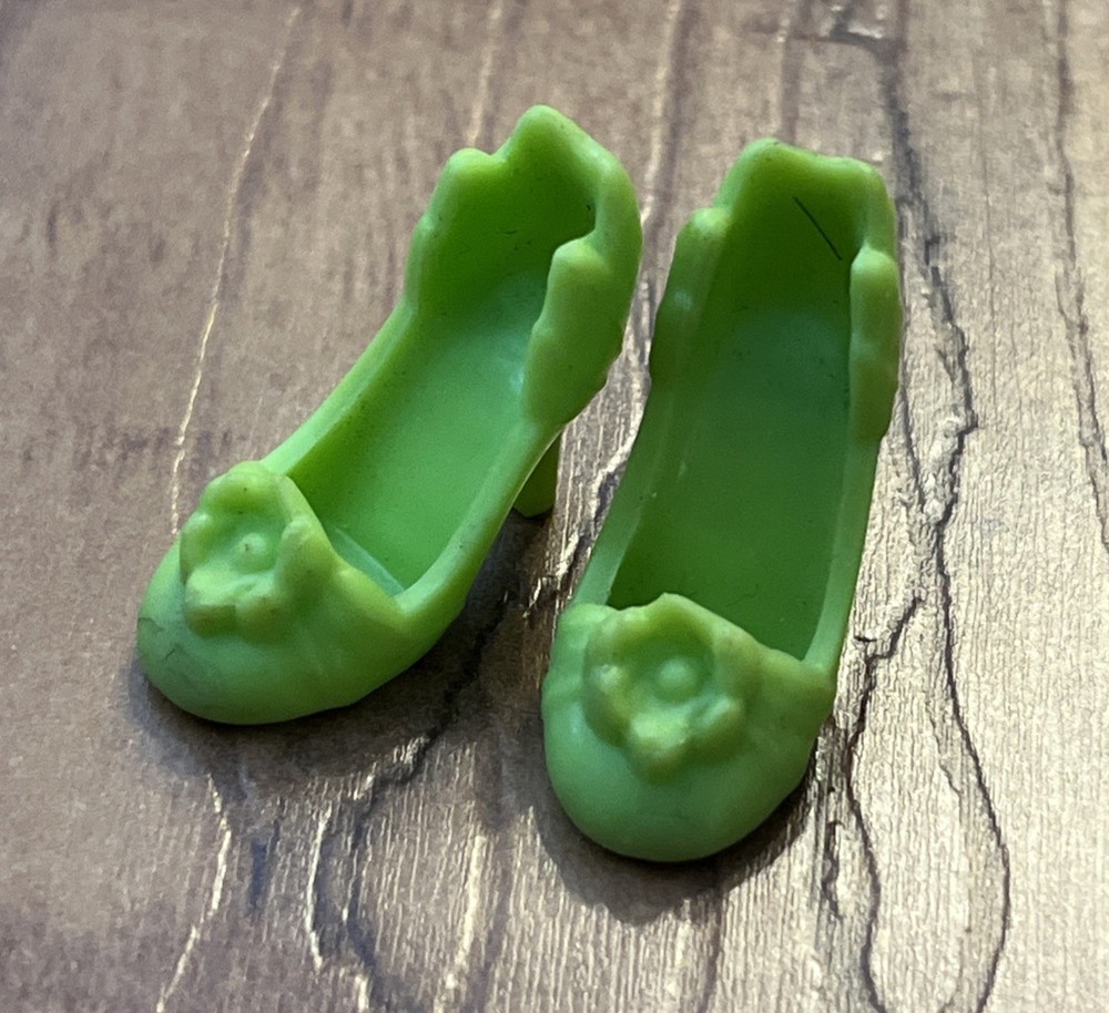 Hasbro Disney Princess Tiana Doll Replacement Shoes Green Floral With Heels