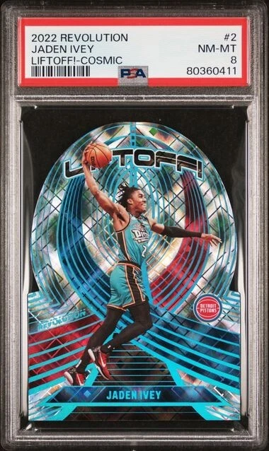 2022-23 Panini Revolution - Liftoff! Cosmic #2 Jaden Ivey /99 (RC)