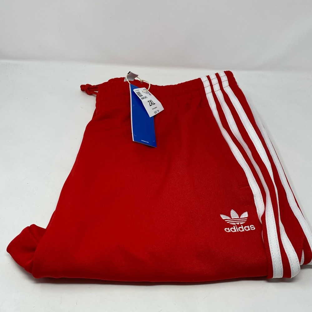 adidas Originals Adicolor Classics SST Track Pants Red/White Men’s 2XL (IM4543)
