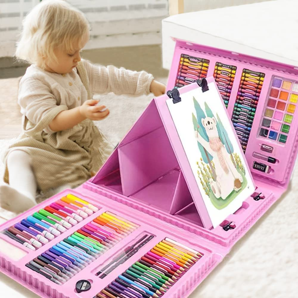 208 PCS Art Supplies, Drawing Art Kit for Kids Adults Art Set with Double Sided
