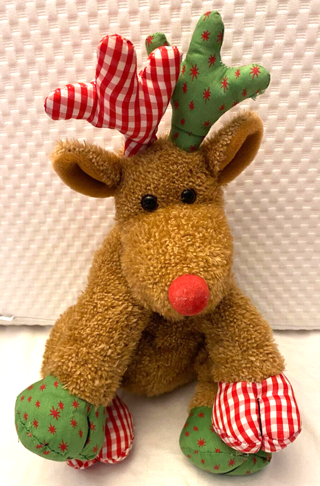 Ty Classic Plush Stuffed  Animal Toy Chestnuts Reindeer Christmas decor