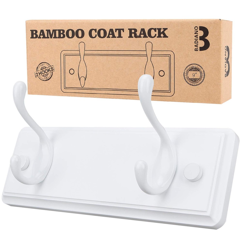 Wooden Wall-Mounted Coat Rack for Entryway Hallway Closet Foyer Storage Organizer