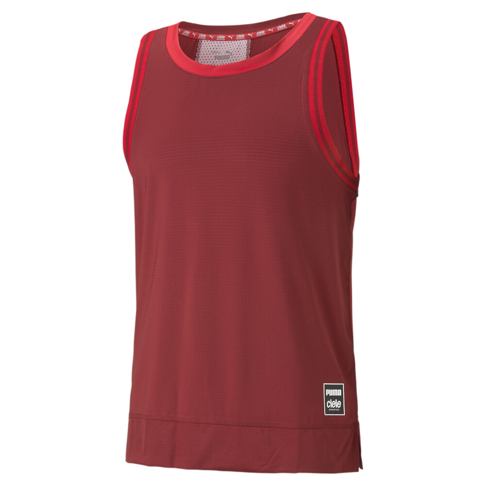 Puma Run Ciele Singlet Crew Neck Tank Top Mens Red Casual  Athletic 52342780