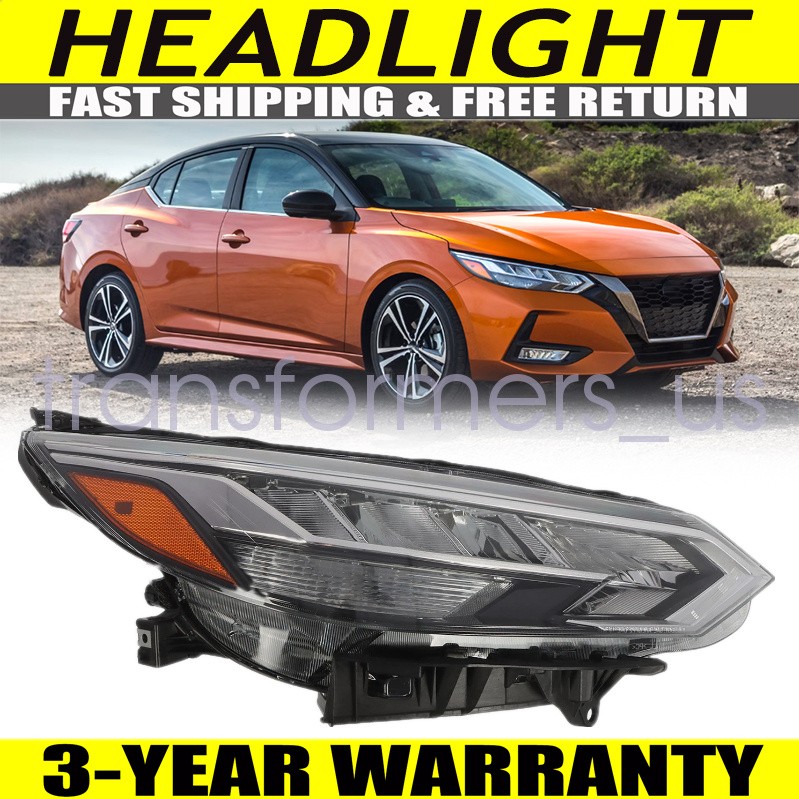 Right Passenger Side LED Headlight Lamp For Nissan Sentra SR 2020 2021 2022 2023