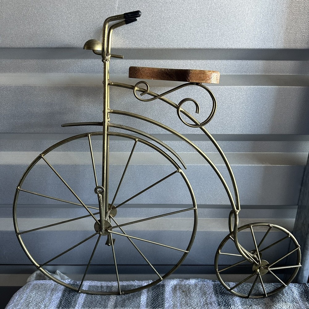 1991 Victorian Style Lasting Products High Wheel Bike Wall Art