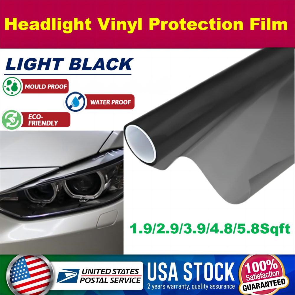 Auto Car Sticker Smoke Fog Light HeadLight Taillight Tint Vinyl Film Decal Sheet
