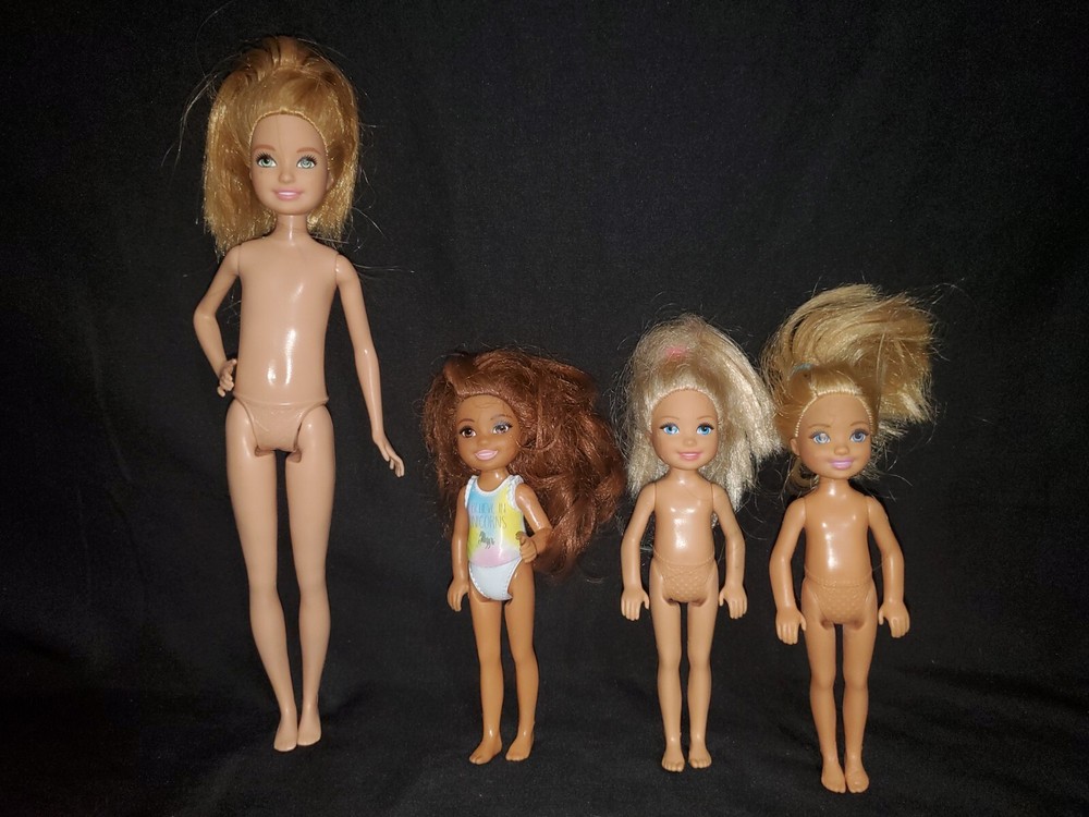 Barbie Kids Lot Of 4 Stacie And Chelsea Dolls