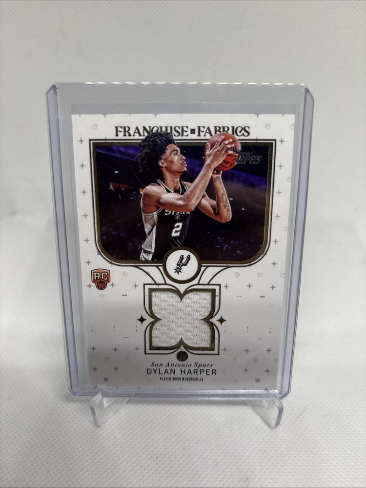 2025-26 Topps Dylan Harper Franchise Fabrics Rookie RC Jersey Relic #FF-DH Spurs