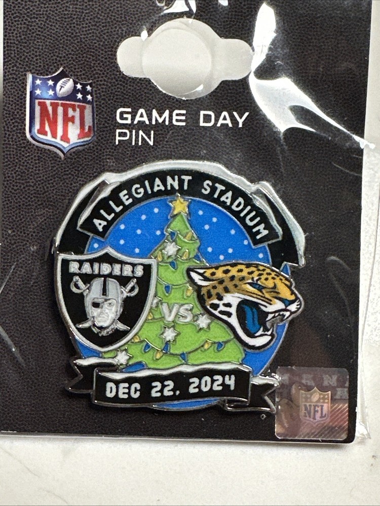 Las Vegas Raiders Vs Jacksonville Jaguars Game Day Pin - 12/22/24