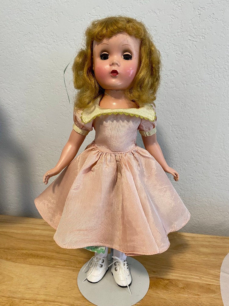 Vintage Madame Alexander Maggie Doll with Original Outfit Restrung Saran Hair