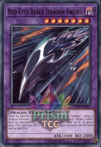 Red-Eyes Black Dragon Sword LEDD-ENA43 Yugioh
