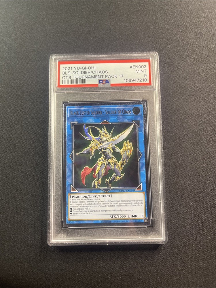 PSA 9 2021 OTS Pack 17 Black Luster Soldier OP17-EN003 Graded