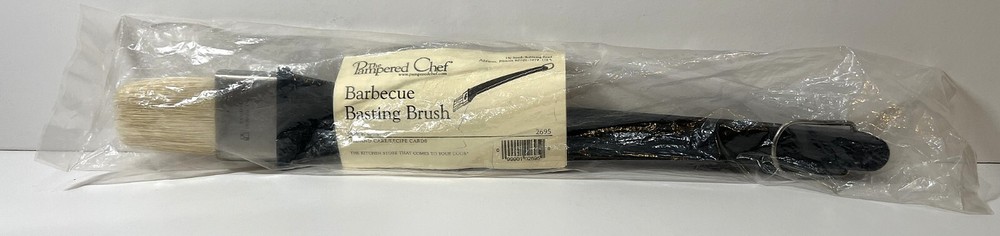 Pampered Chef BBQ Basting Brush #2695 with Grill Hook for Easy Grilling  
