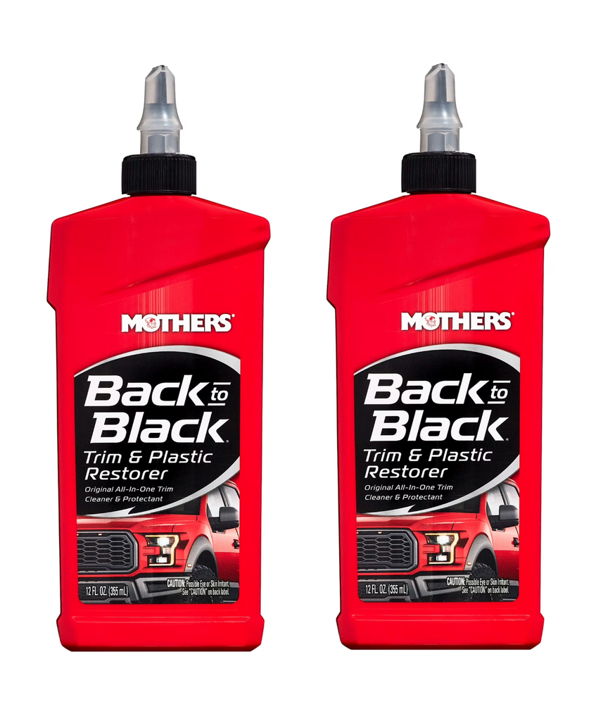 MOTHERS 06112 Back To Black Trim And Plastic Restorer Rubber & Vinyl 12 Oz