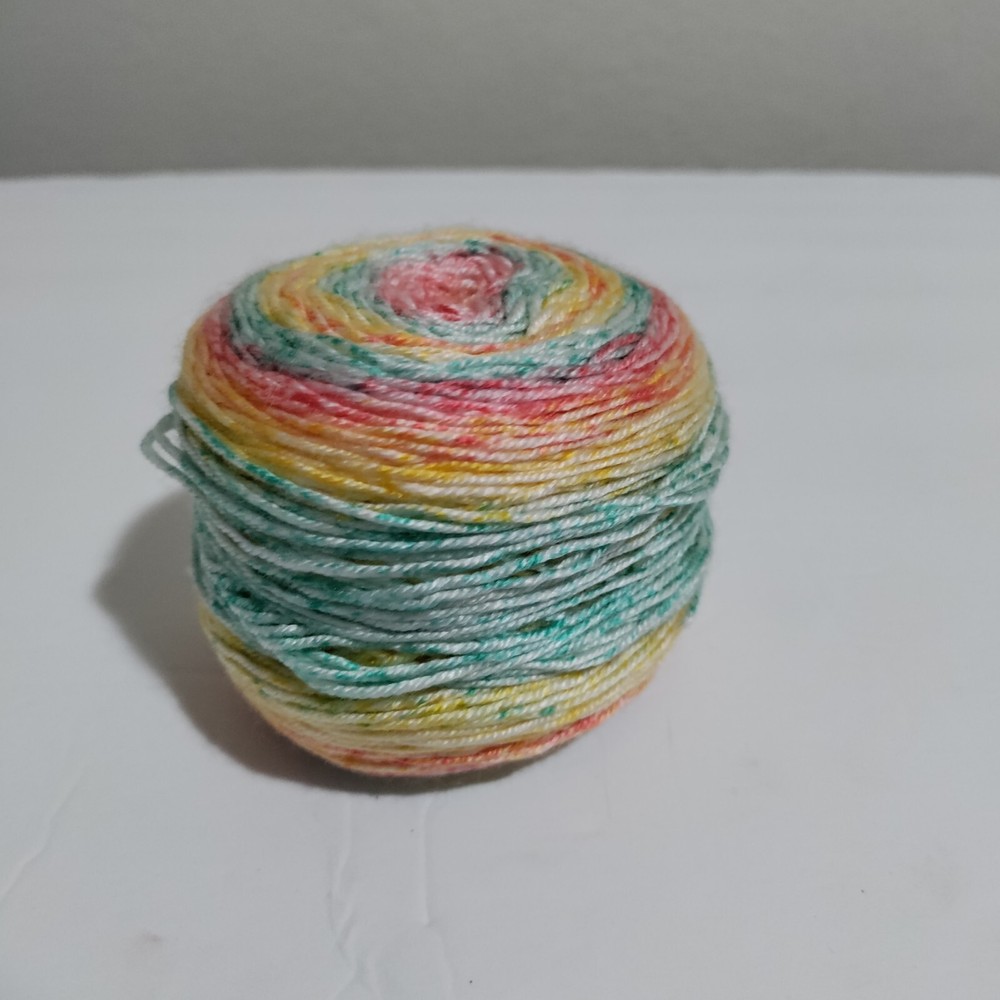Lion Brand Dotted Line Yarn Color Flower Power 3 Oz Acrylic NO LABEL