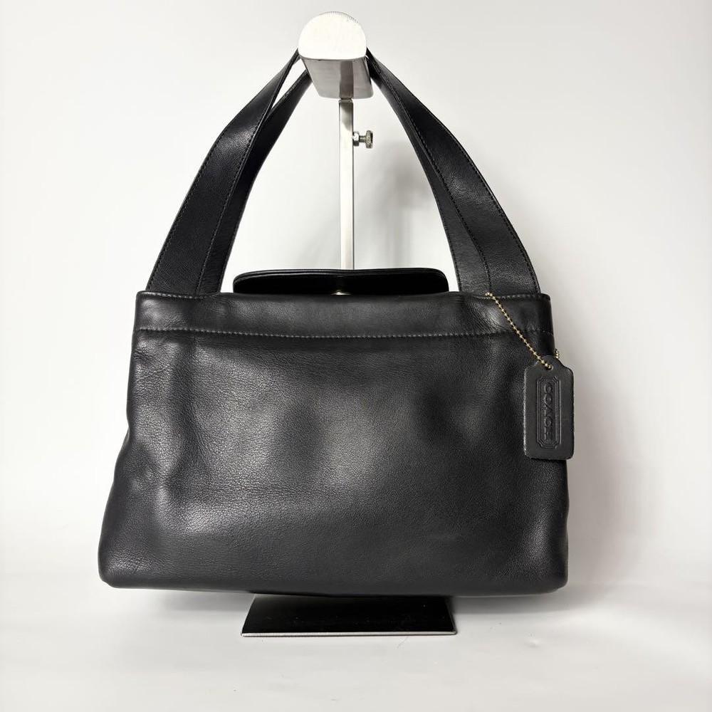 Coach Black Leather Shoulder Bag Authentic G06213137