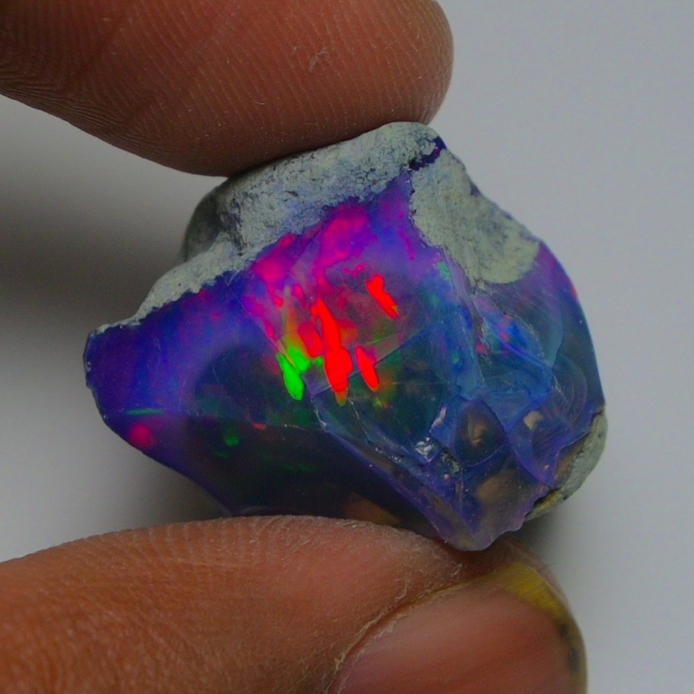 Blue Opal Rough 29.75 Carats, Natural Ethiopian Opal Rough, Opal Raw Crystal