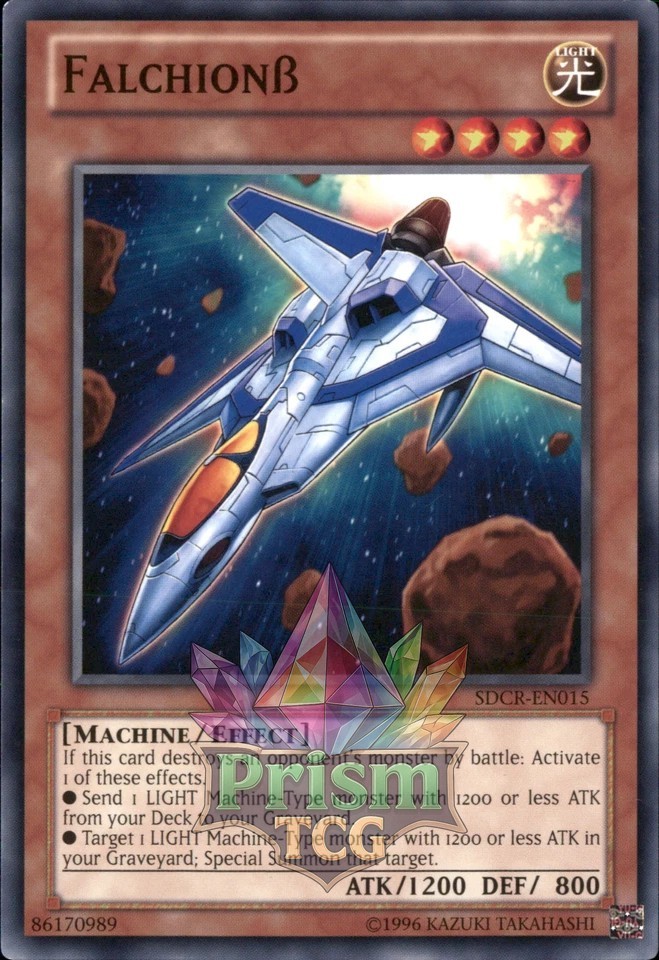 Falchion Beta SDCR-EN015 Yugioh Rare Trading Card
