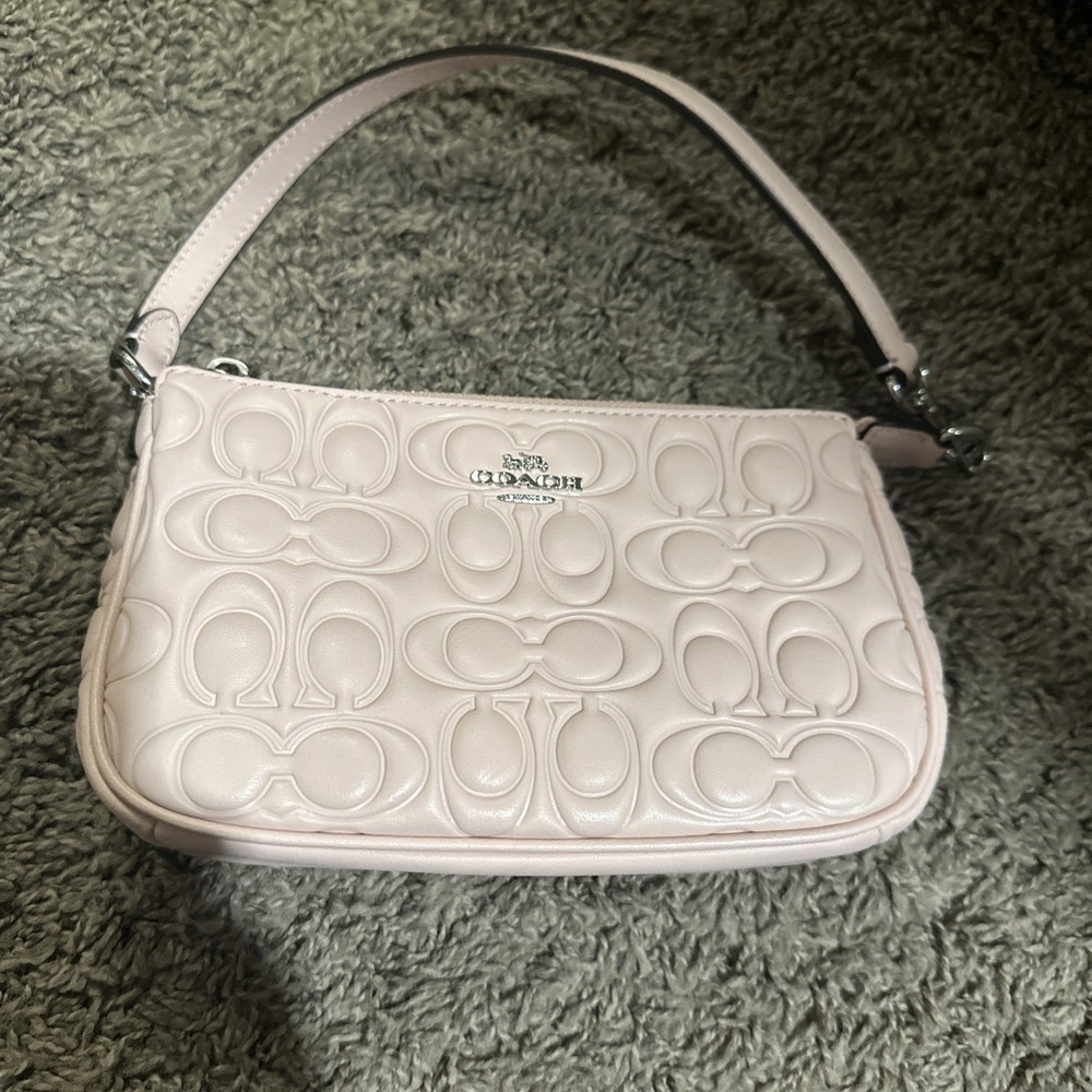 Coach Nolita 19 Women's Sig LTH Leather Handbag Purse Shoulder Bag Blush