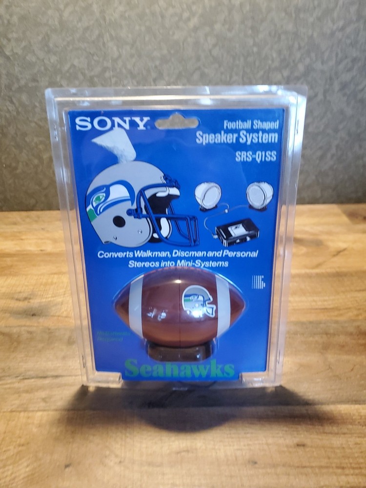 Seattle Seahawks Vintage Sony Football Speaker Brand New Old Stock