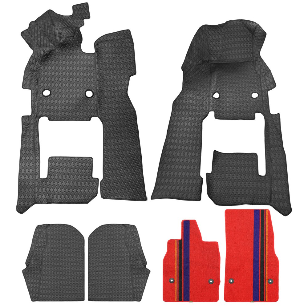 4X Floor Mats All Weather Tricolor Carpet for Corvette C8 Stingray Z51 Z06 20-24