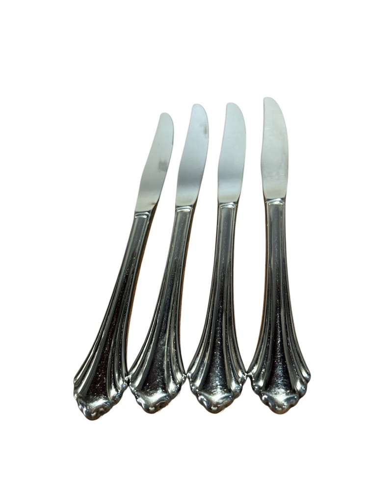 4 Oneida REMBRANDT Dinner Knives Stainless Distinction Deluxe Flatware