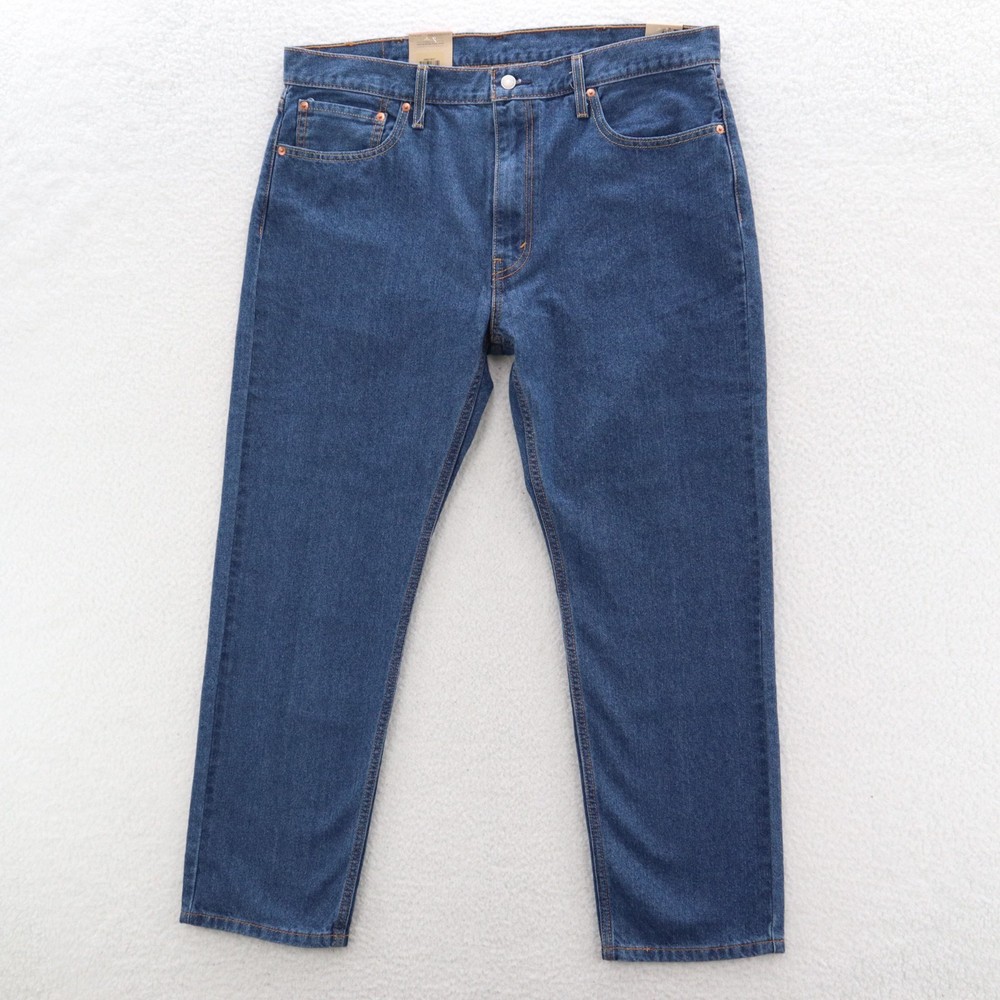 Levi's Jeans Men's 38x30 502 Taper Fit Medium Wash Denim Preppy Grunge New