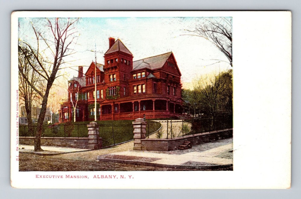 Albany NY-New York, Executive Mansion, Antique Souvenir Vintage Postcard