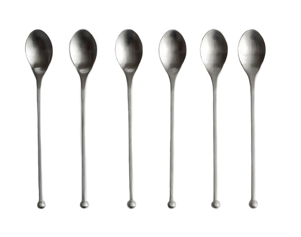 Tea Modern Iced Teaspoon Cocktail, 6 Piece Set, gloss