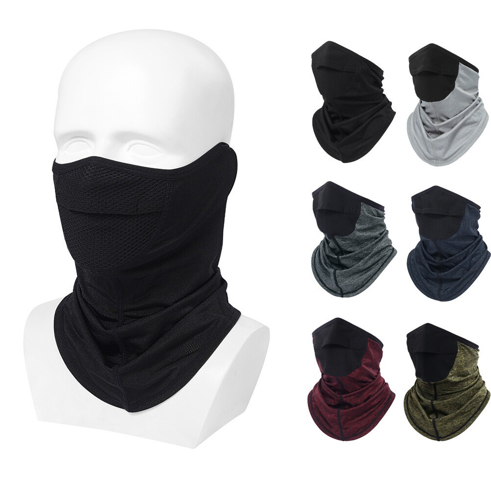 Breathable UV Protection Half Face Mask for Men and Women Quick-Dry Ear Hanging Scarf