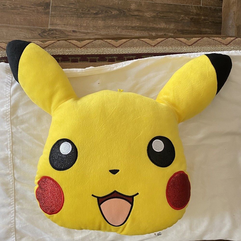 Pikachu Pillow Head Glitter Cheeks Plush Doll - Toy Factory Pokemon Company