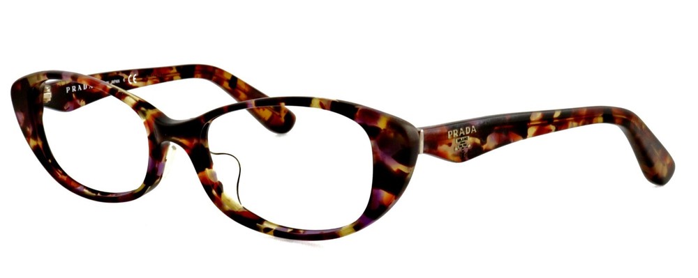 PRADA VPR16Q PDN-1O1 53mm Spotted Violet Havana Eyeglass Frames Japan