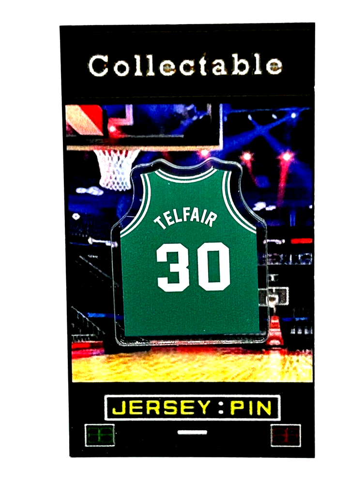 Boston Celtics Sebastian Telfair jersey lapel pin collectible free shipping