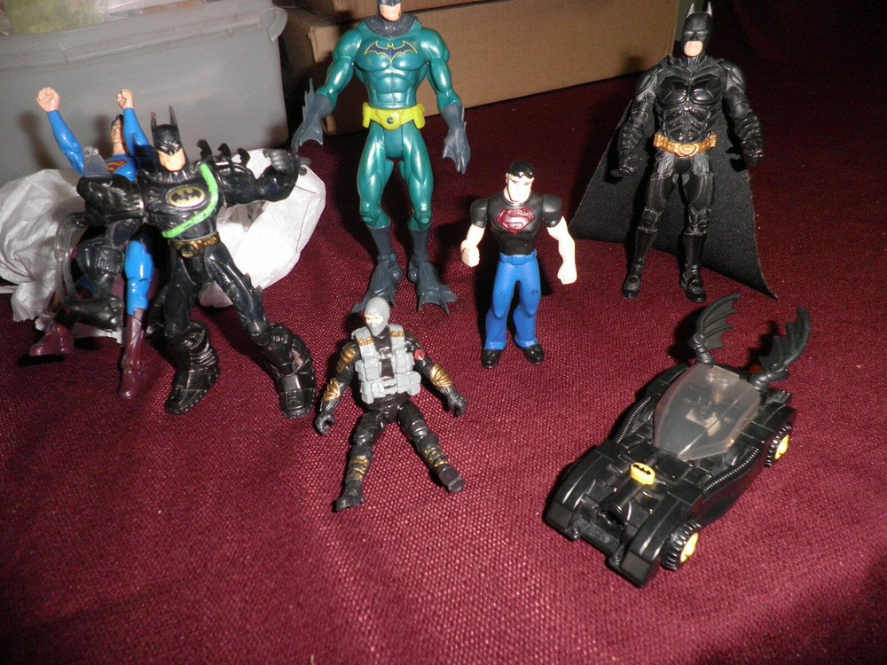 ASSORTED BATMAN/SUPERMAN FIGURES--$12.00
