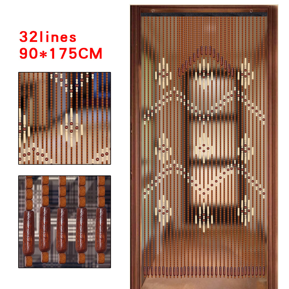 Bamboo Bead Curtain Doorway Window Door Screen Patio Porch Room Divider 32 Lines