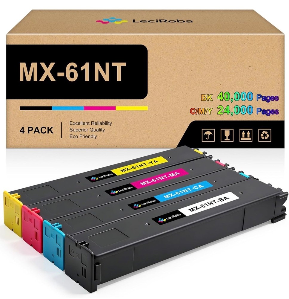 MX-61NT Toner Cartridges for SharpMX3071 MX3070N MX3051 MX3050 MX2651 MX3570N