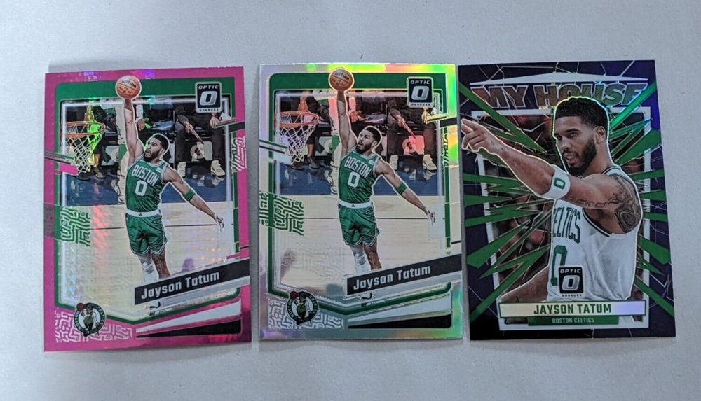 2023-24 Donruss Optic Prizm Jason Tatum Lot of 3