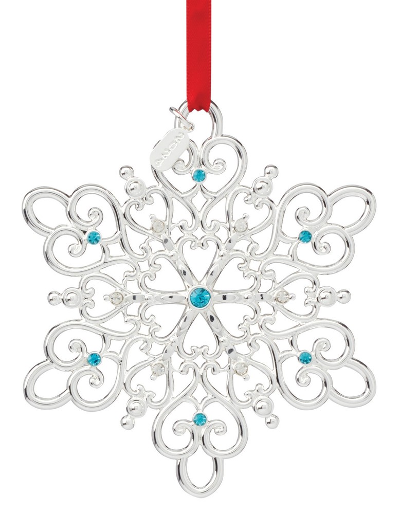 Lenox 2024 Snow Majesty Snowflake Ornament Silver Plate NIB Damaged Box