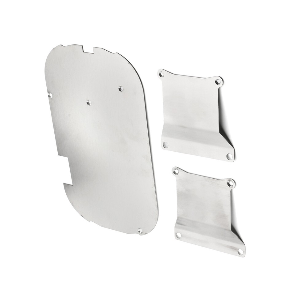 Stainless Steel Chassis Armor Set for TAMIYA TT01 1/10 Scale RC Car Upgrade