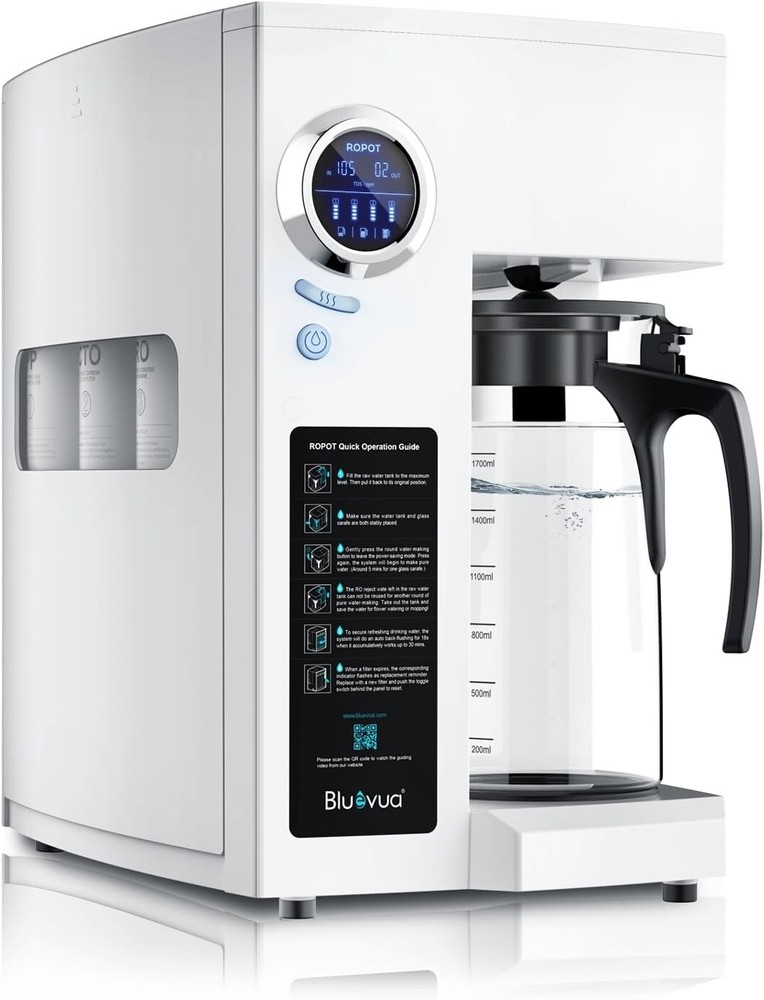 RO100 Reverse Osmosis Countertop Water Filter - Pure & Sustainable Hydration