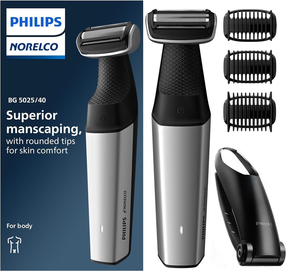Philips Bodygroom 5000 Showerproof Manscaping Trimmer for Men