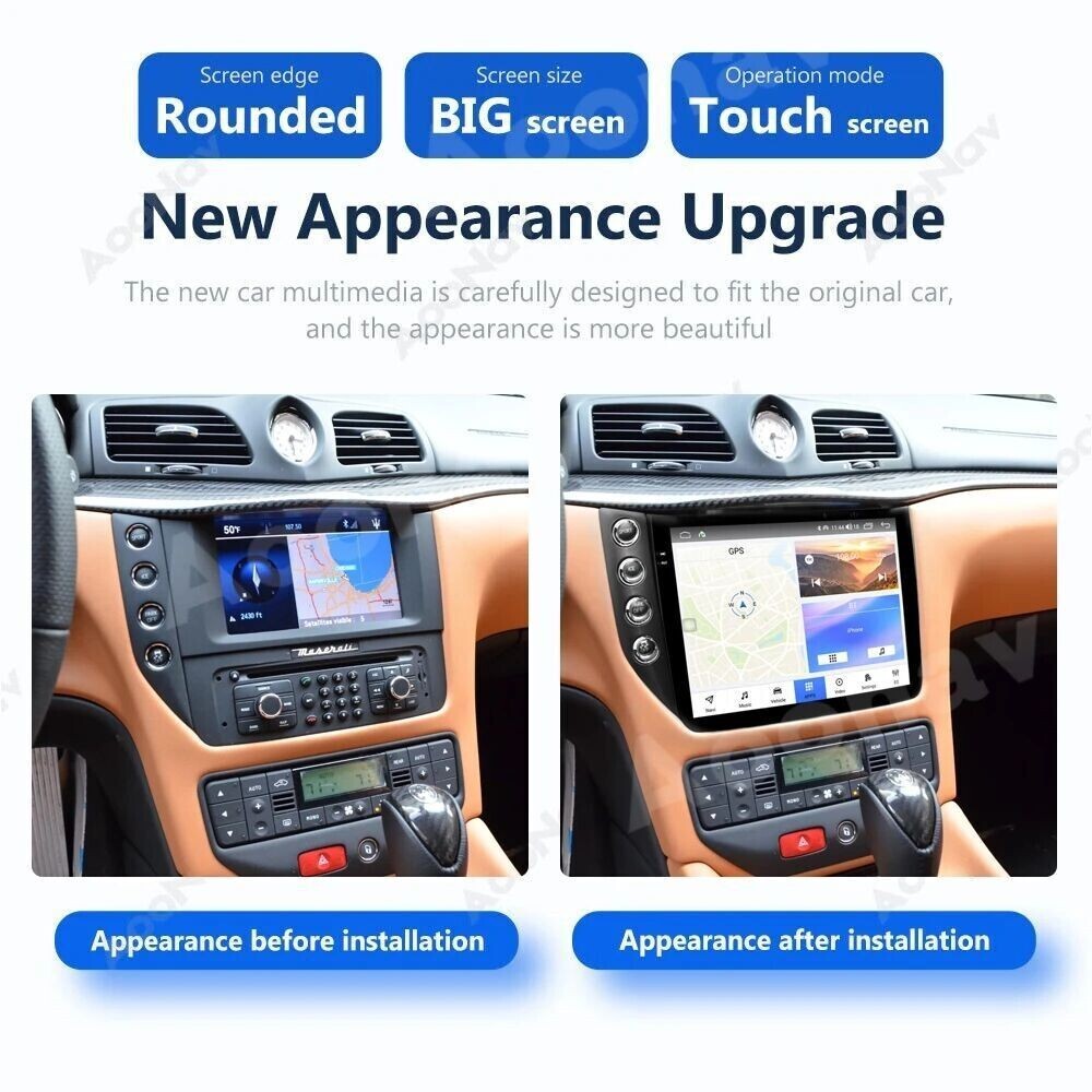 Android Head Unit Car Stereo Radio Carplay GPS Navi For Maserati Gt Granturismo