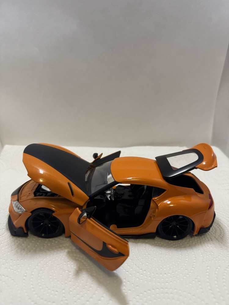New 1:24 Scale JADA Fast & Furious F9 Orange 2020 Toyota GR Supra Diecast Car