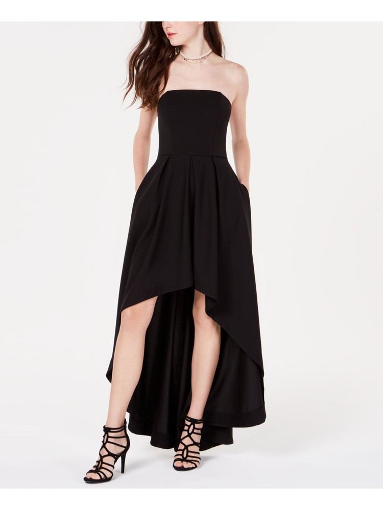 SPEECHLESS Womens Black Boning At Bodice Molded Cups Maxi Dress 1