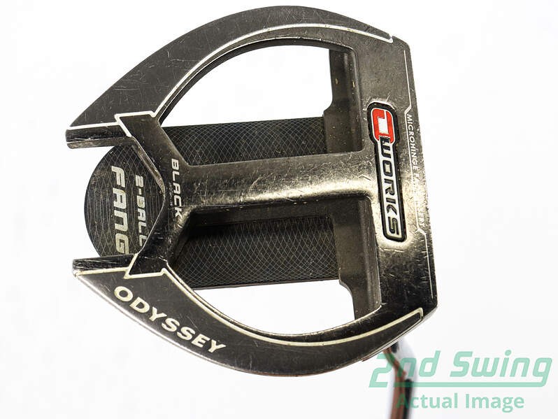 Odyssey O-Works Black 2-Ball Fang Putter Right-Handed 35 Inch Steel Shaft